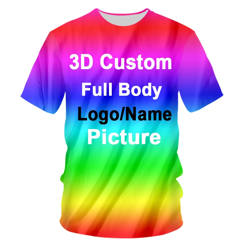Polyester 3D print UJWI, 3D принт, на заказ, для женщин/мужчин, футболки, хлопок, полиэстер, оверсайз, рубашки, фабрика, Прямая поставка, сделай сам, команда, соревнование, одежда для гонок - Цвет: Polyester 3D print