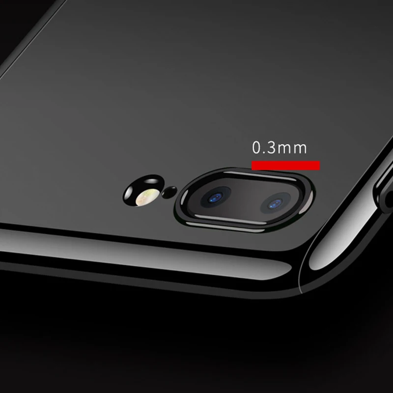 Voguery 360 градусов полный Чехол для iPhone 7 с закаленным стеклом протектор экрана Jet
