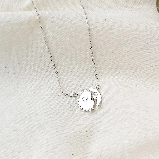 Fashion n Moon Star 925 Sterling Silver Necklace | Украшения и аксессуары