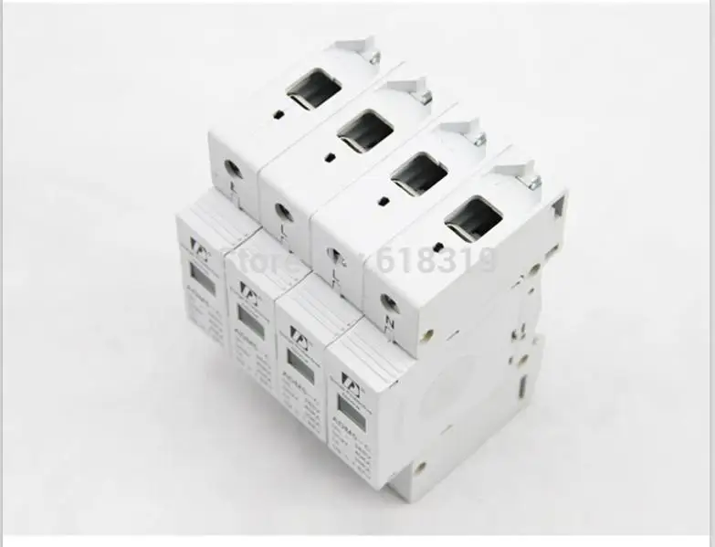 Оптовая продажа (10 шт./лот) 4P 20 40kA 380V AC din рейка SPD Низковольтное устройство защиты
