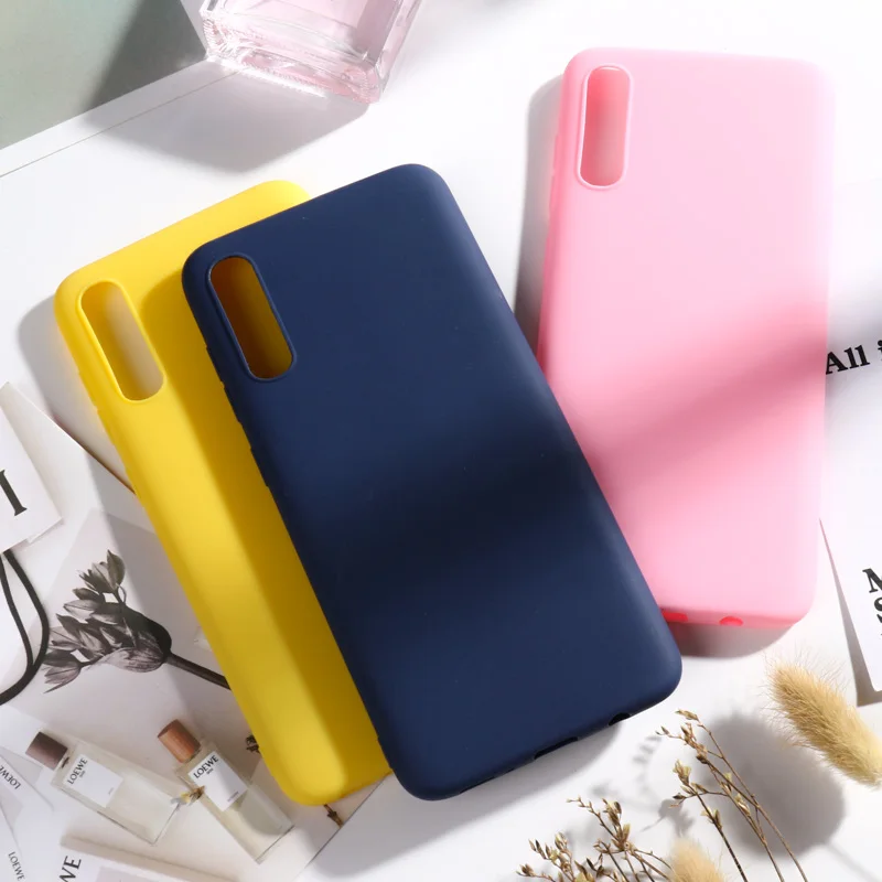 Чехол карамельного цвета для Samsung Galaxy A70 2019 мягкая задняя крышка из ТПУ чехол A 70