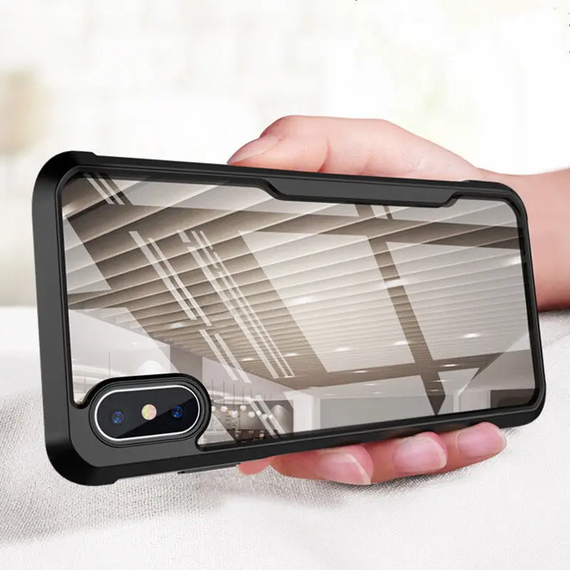 Прозрачный чехол для iPhone 11 Pro X, XR, XS, Max, 5 S, SE, мягкий бампер, тонкий, жесткий, прозрачный, задний, противоударный чехол для iPhone 6, 6 S, 7, 8 Plus