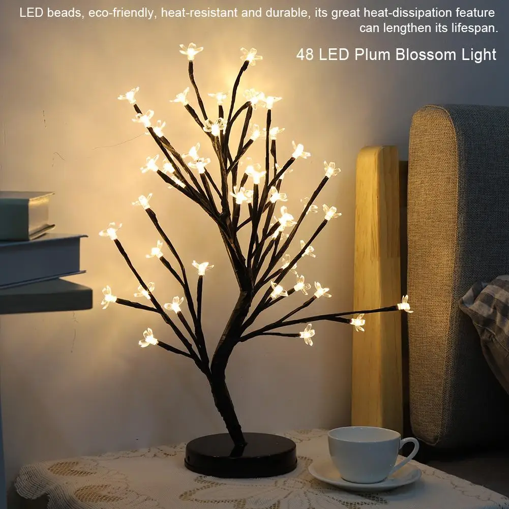Светодиодный светильник на рождественскую елку, светодиодный светильник luces Decoracion, цвет сливы, ночной Светильник для свадьбы, рождественские украшения для дома, светильник на елку