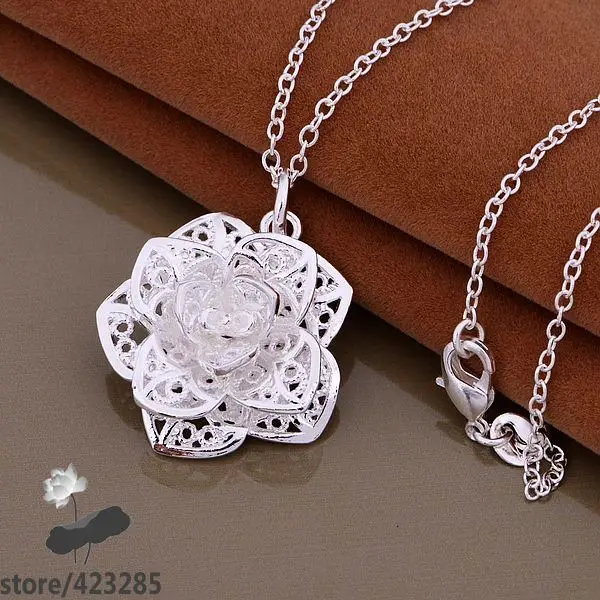 AN884 Бесплатная доставка посеребренное ожерелье серебряные модные ювелирные изделия подвеска/gooapfva cujallqa