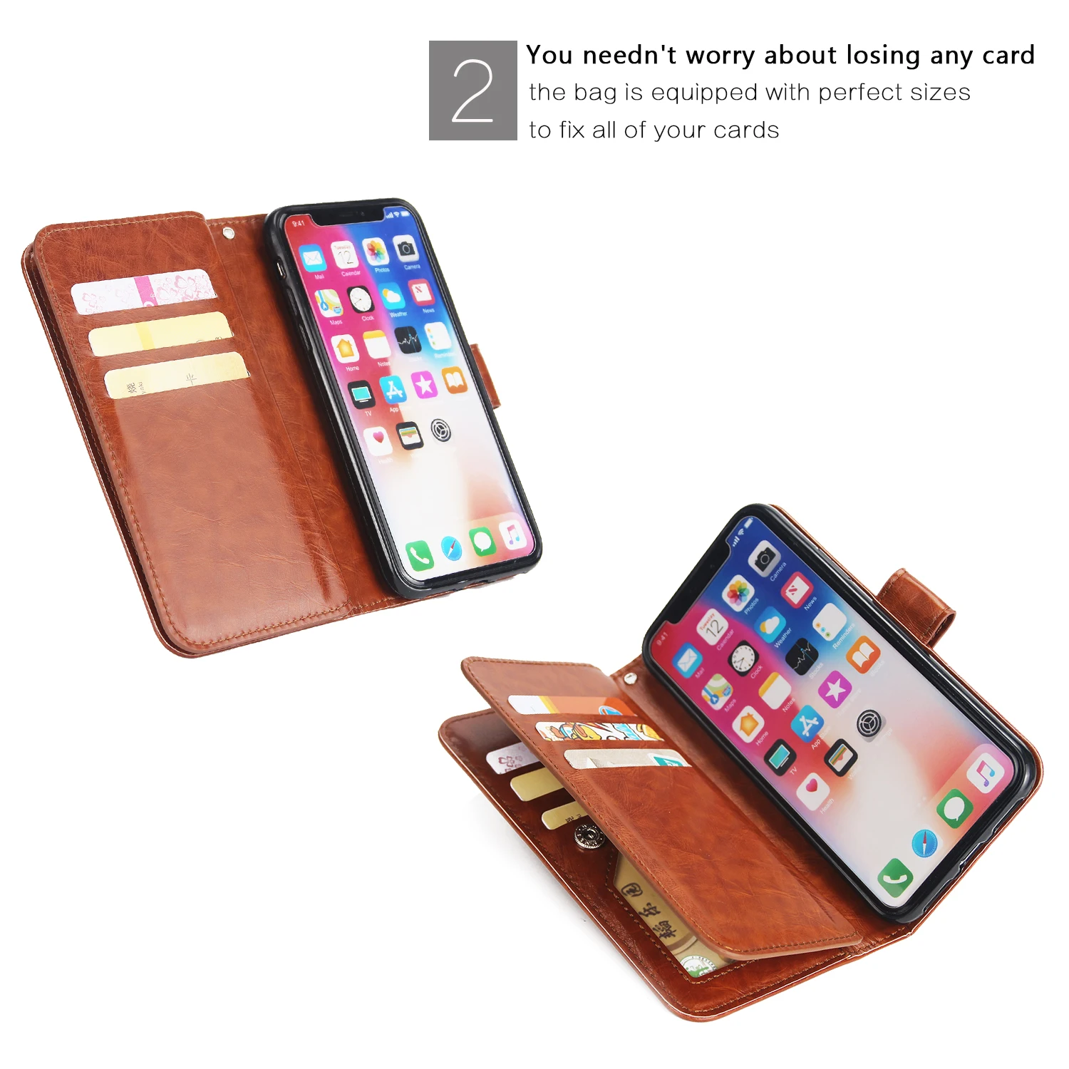 Кожаный чехол для iPhone 11 Pro Max X Xr Xs Max 10, Роскошный кошелек, чехол для карт, флип-чехол для телефона, для iPhone 7, 8 Plus, 6, 6 S Plus, 5, 5S, SE