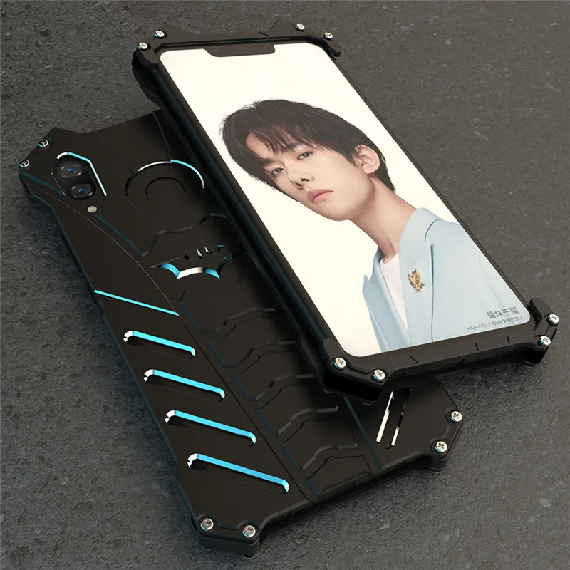 

Protect Phone Case For NOVA 3 3i Metal Aluminum Shockproof Dropproof Cover Armor Anti-Knock Shell