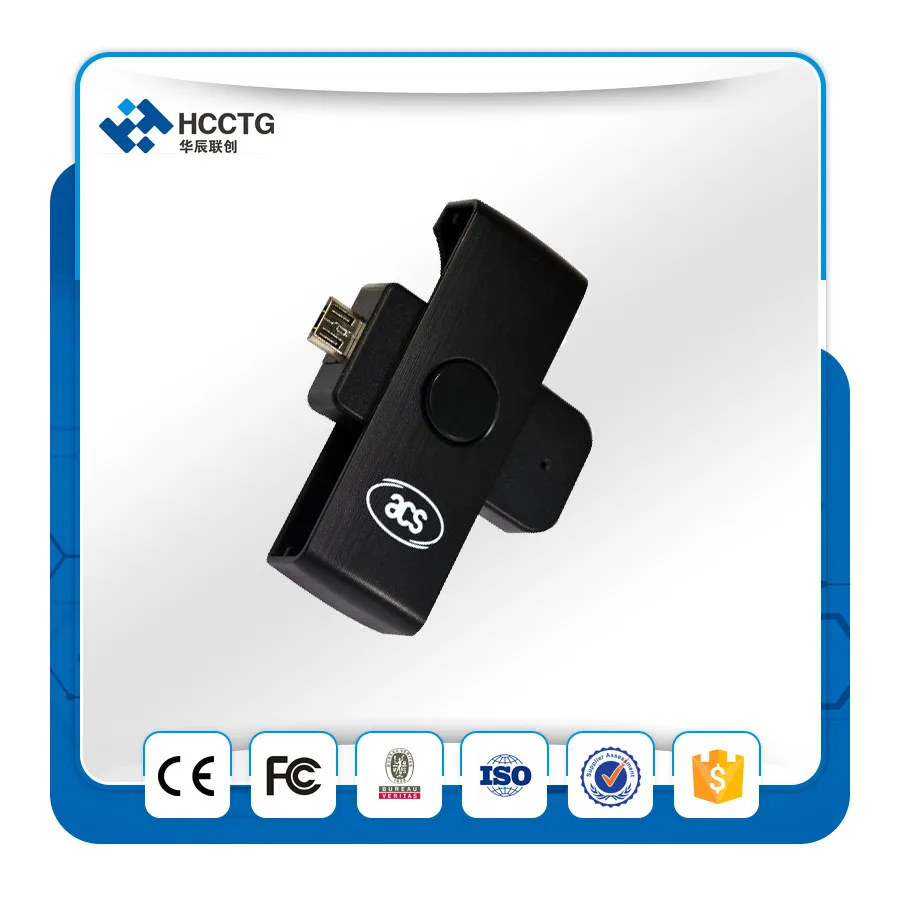 Портативный чип контроля доступа кардридер ACR38U ND с интерфейсом miicro usb|card reader|card