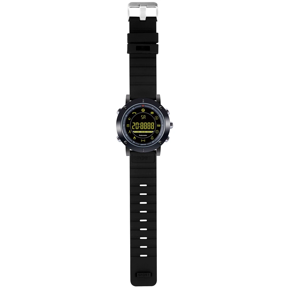 AOWO EX19 IP68 Bluetooth Smart часы FSTN Экран 12 месяцев ожидания Водонепроницаемый здоровья