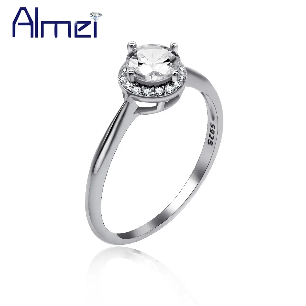 Женские кольца из серебра 5% пробы с фианитом LJ045|sterling silver rings|rings for womenzircon ring |