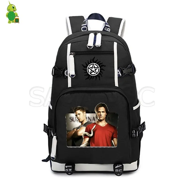18 Mochila рюкзак Supernatural для женщин и мужчин рюкзак USB зарядка Рюкзак многофункциональные школьные сумки для подростков дорожная сумка - Цвет: 18