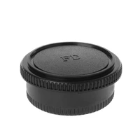 rear lens body cap camera cover anti dust mount protection plastic black for canon fd