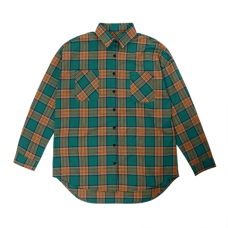 Men Shirt Kpop Plaid Cusual Shirts Autumn Jimin Same Styel camisas hombre masculina manga larga | Мужская одежда
