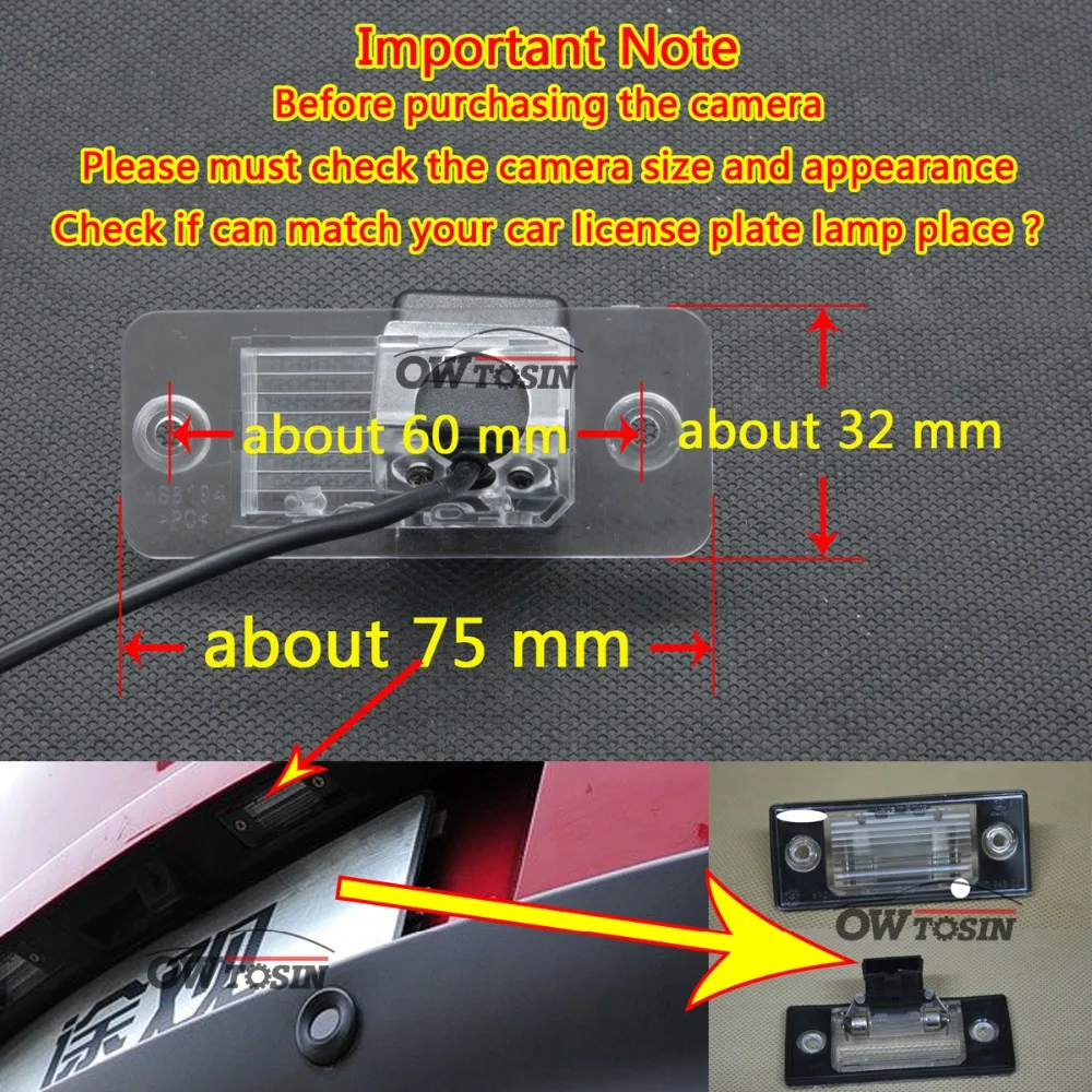 Камера заднего вида Fisheye MCCD 175 градусов Автомобильная камера для Volkswagen VW Tiguan 2012 2013