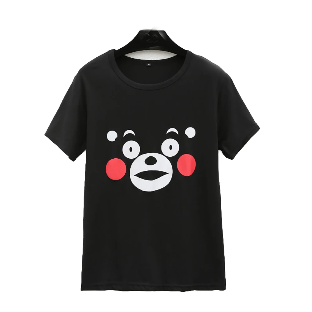 

Симпатичная повседневная футболка Brdwn Kumamon для косплея, летняя одежда, топы, футболка с коротким рукавом