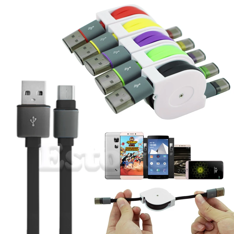 1 PC Retractable Type C Data&ampSync Charger USB 3.1 Charging Cable for Oneplus 2 Two | Электроника