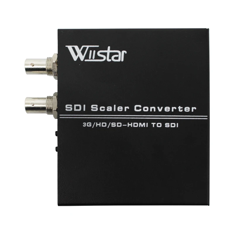 Wiistar HDMI to Dual SDI Converter 3G/HD/SD HDMI to SDI Support Upscale to 1080P full HD Adapter for Monitors Home Theater