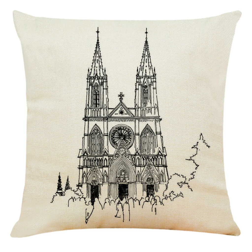 Gajjar Ретро ностальгическая подушка для дивана декоративные подушки дома Париж