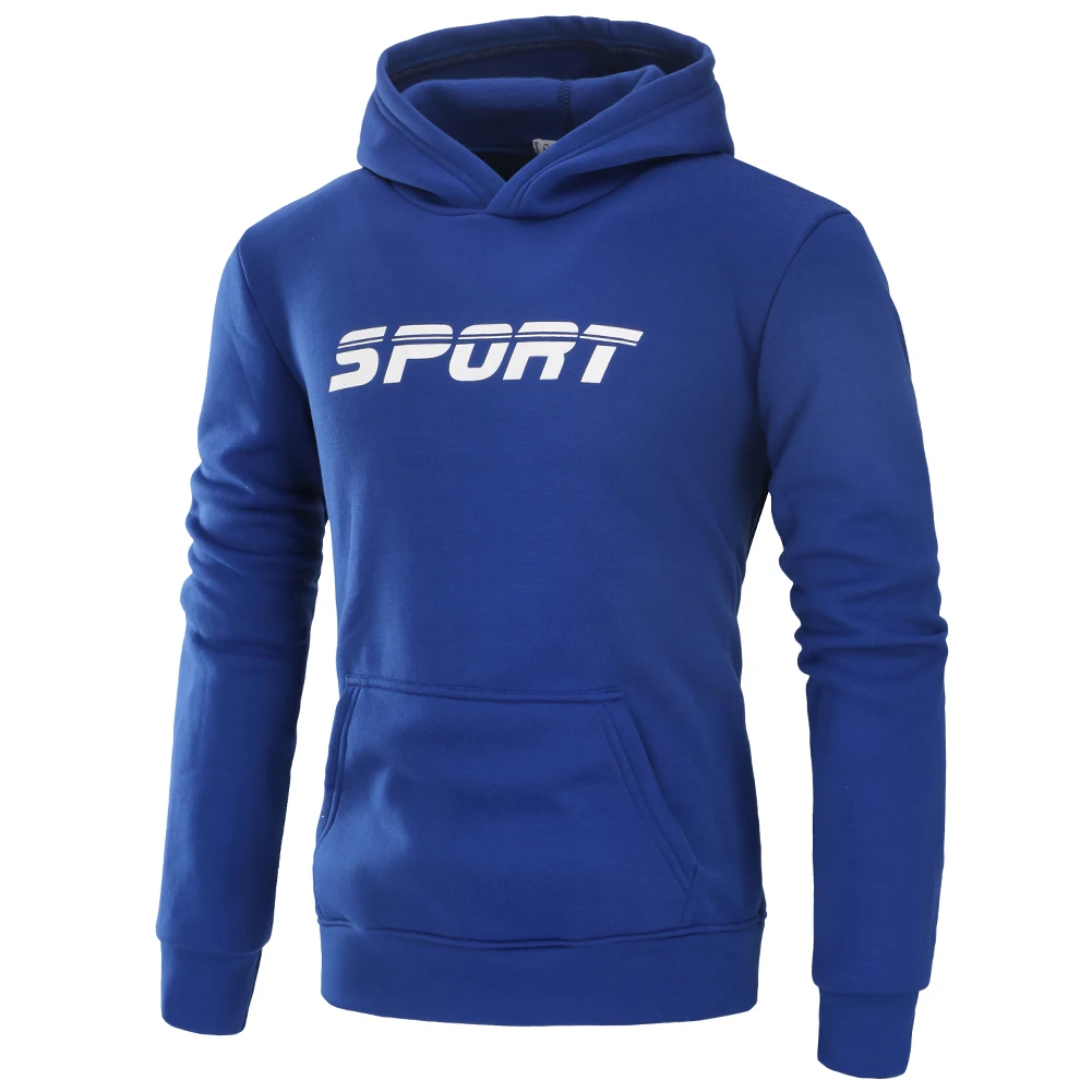 2018 The New Autumn Classic Male Hooded Hoodies Letter Printing Slim Fit Pullover Sweatshirts Casual Men's Coat 3XL | Мужская одежда