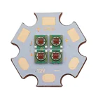 Cree XPE XP-E 4 чипа 10 Вт фото красный 660 нм Дальний Красный 730 нм 5 В10 в светодиодный ная лампа эмиттера с 20 мм медной печатной платой