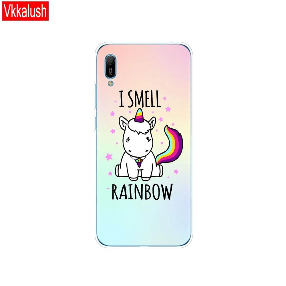 Huawei y6 чехол huawei Y6 чехол из силикона и ТПУ мягкий чехол для телефона для huawei Y6 MRD-LX1 MRD-LX1F Y 6 pro Y6 премьер-Чехол - Цвет: 80217