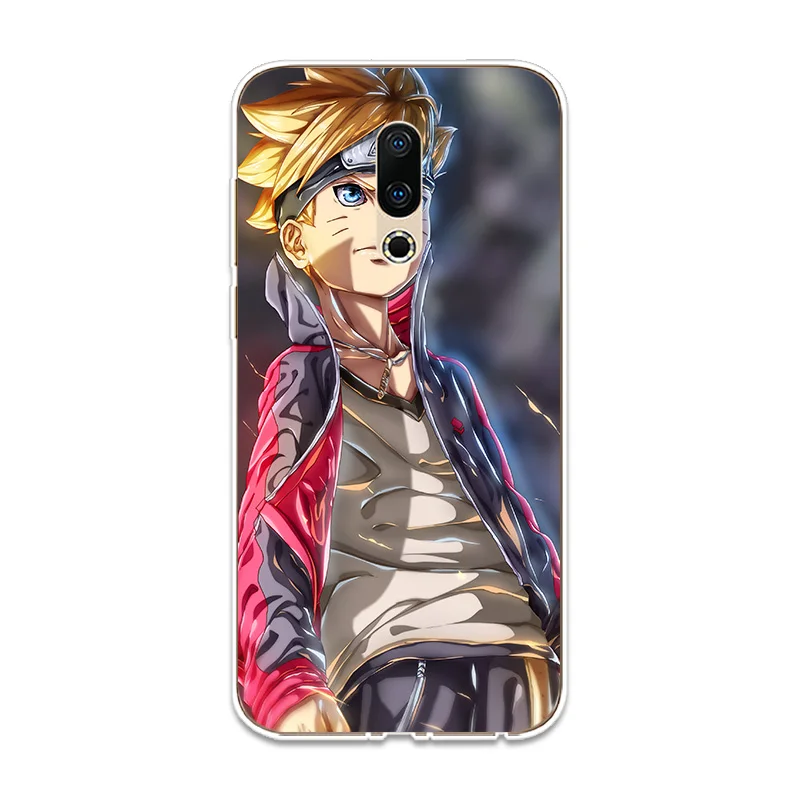 Uzumaki Naruto силиконовый чехол для телефона Couqe Fundas Meizu 15 16 Lite Plus 16X Note 8 Pro 6 7 X8 U10 U20