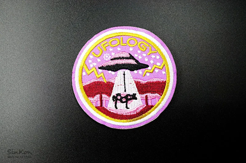 UFOLOGY(Размер: 6,8x6,8 см) железная нашивка значок вышитая аппликация швейная одежда наклейки одежда аксессуары