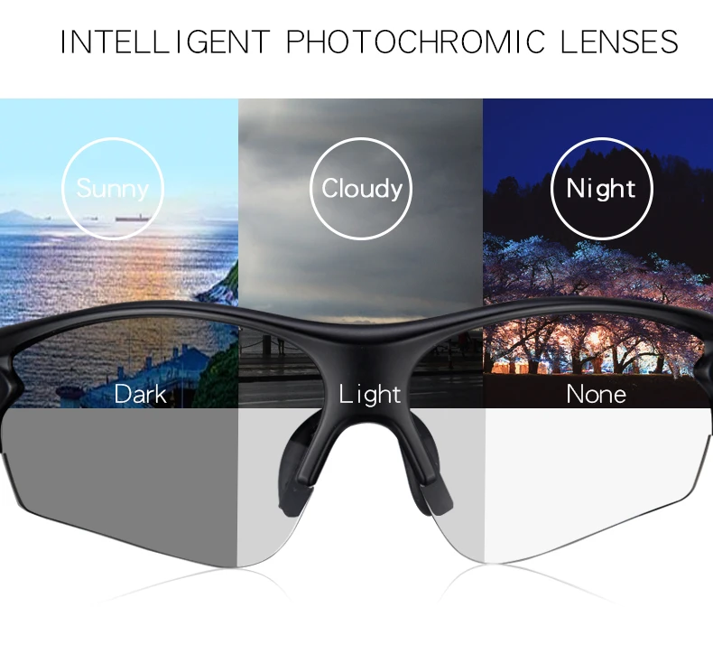 

WarBLade New Fashion Photochromic Sunglasses Men Polarized Discoloration Chameleon Sun glasses For Men oculos de sol masculino