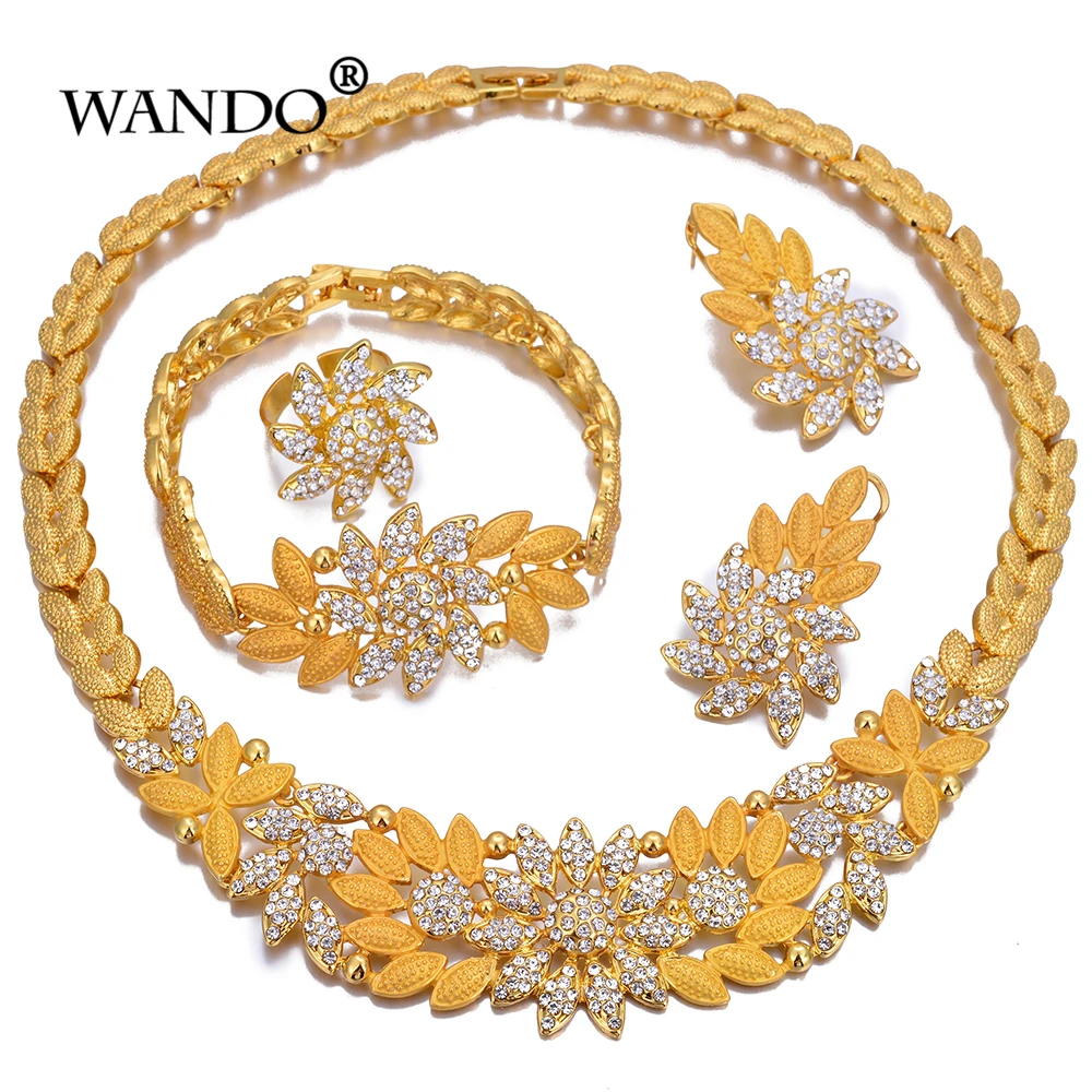 WANDO новые Африканские модные свадебные украшения золотые дубайские нигерийские