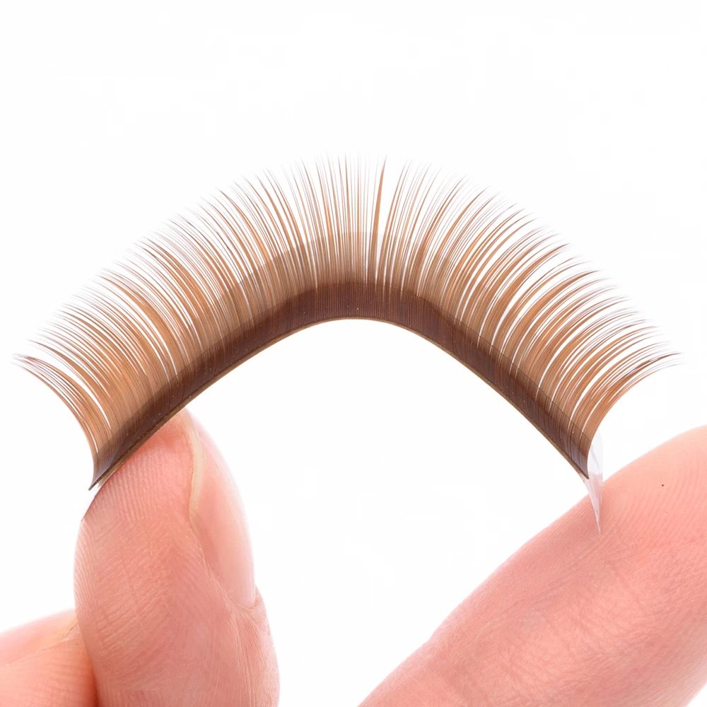 GLAMLASH Премиум коричневые темно-коричневые ресницы для наращивания индивидуальные искусственные норковые шелковые накладные ресницы для наращивания макияжа