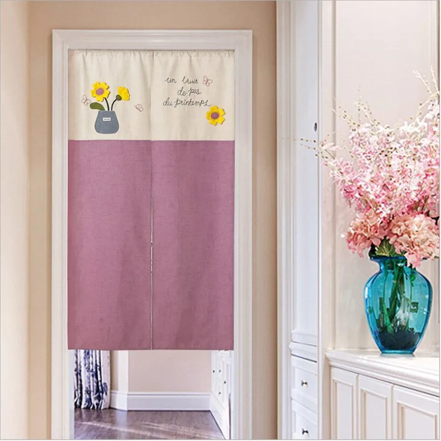 Японские и корейские занавески для кухни хлопок лен Мультяшные