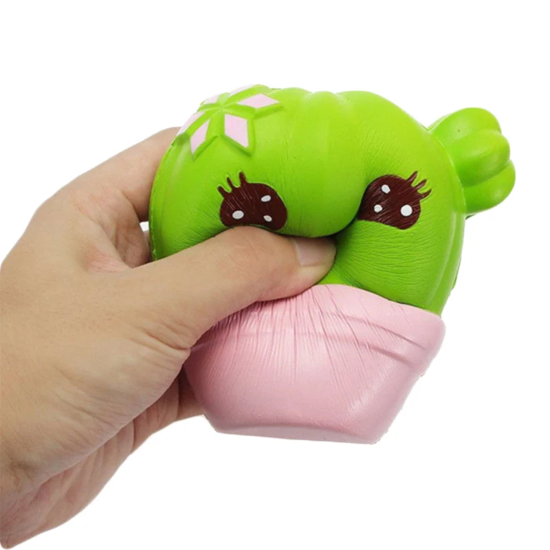 Jumbo милый кактус мягкое моделирование растение медленно поднимающееся мягкая сжимающая игрушка крем ароматический снятие стресса для детей Рождественский Забавный подарок