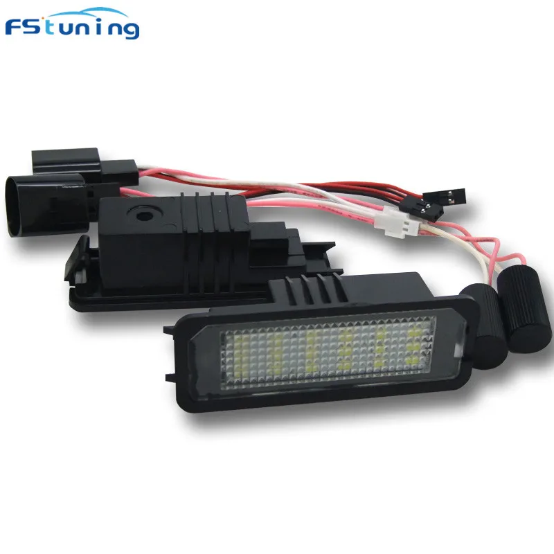 

Светодиодный светильник с цифрами FSTUNING Canbus для vw Golf 5, Golf 6, Golf 7, Phaeton, Passat, светодиодный светильник для номерного знака для Porsche Cayenne Cayman