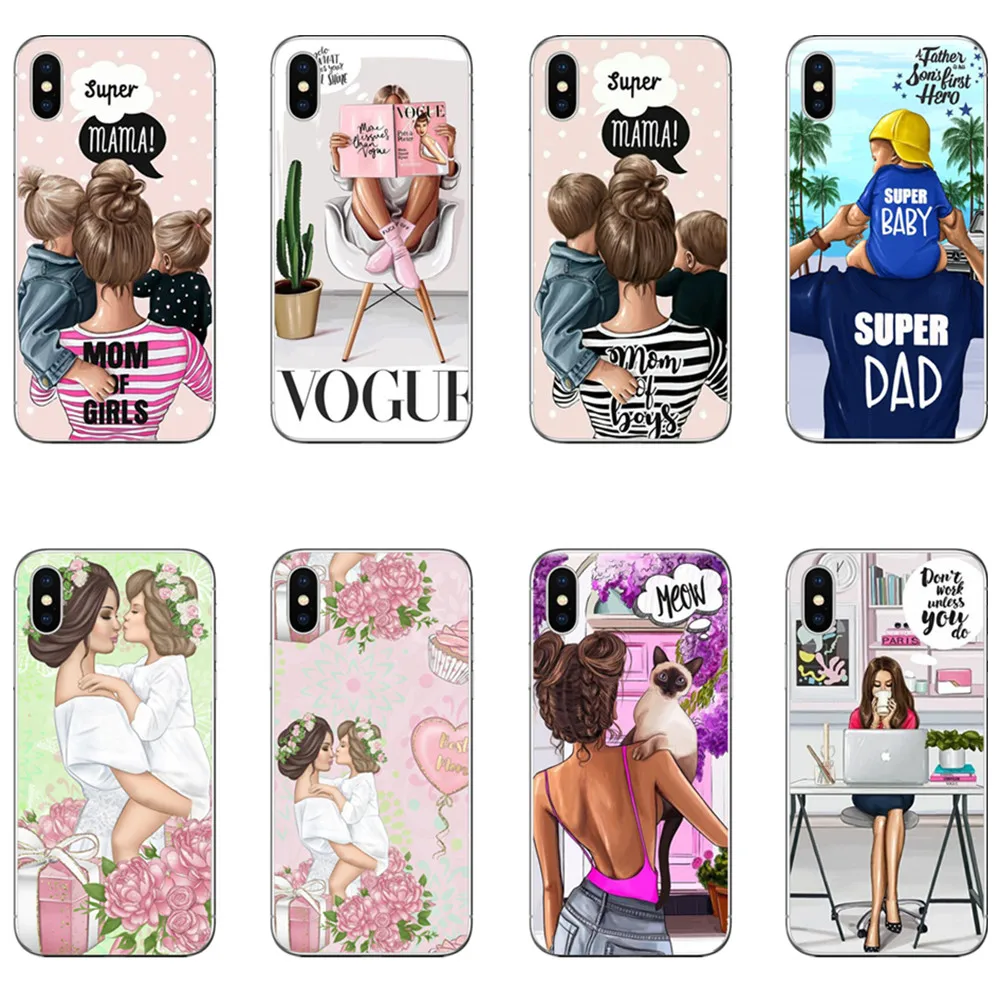 Мягкий силиконовый чехол для iPhone X 5 5S SE 6 S Plus 7 8 XS Max XR русский Vogue иллюстрация