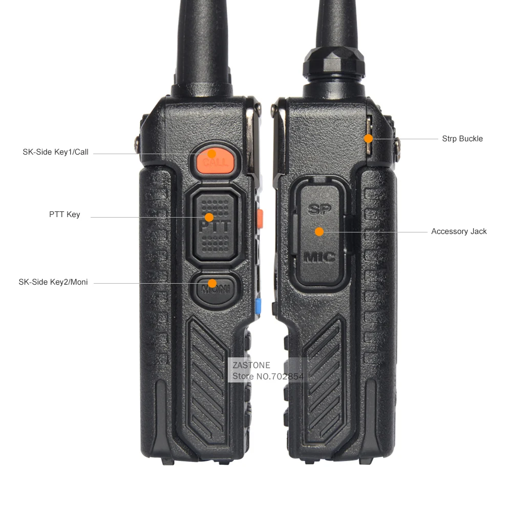 Портативная Любительская рация Baofeng UV 5RE Plus 5W walkie talkie 128CH UHF/VHF Ham с двойным