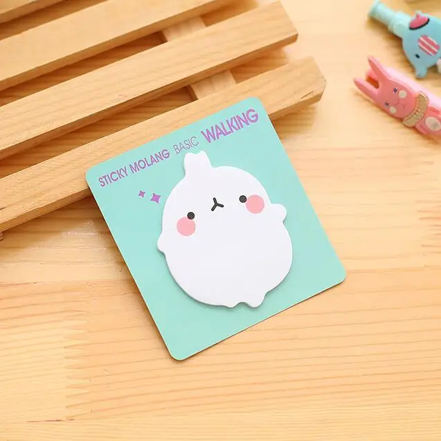 Blue 4pcs 4 шт. Милый милый кролик Липкие заметки этикетка Блокнот корейский планировщик наклейки бумажные стационарные почтовые принадлежности офисный Декор - Цвет: Blue 4pcs