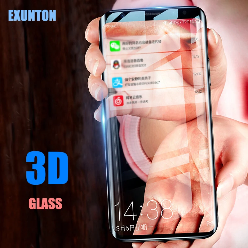 3D 9 H закаленное Стекло для Samsung Galaxy S8 плюс мягкий изогнутые края полное покрытие