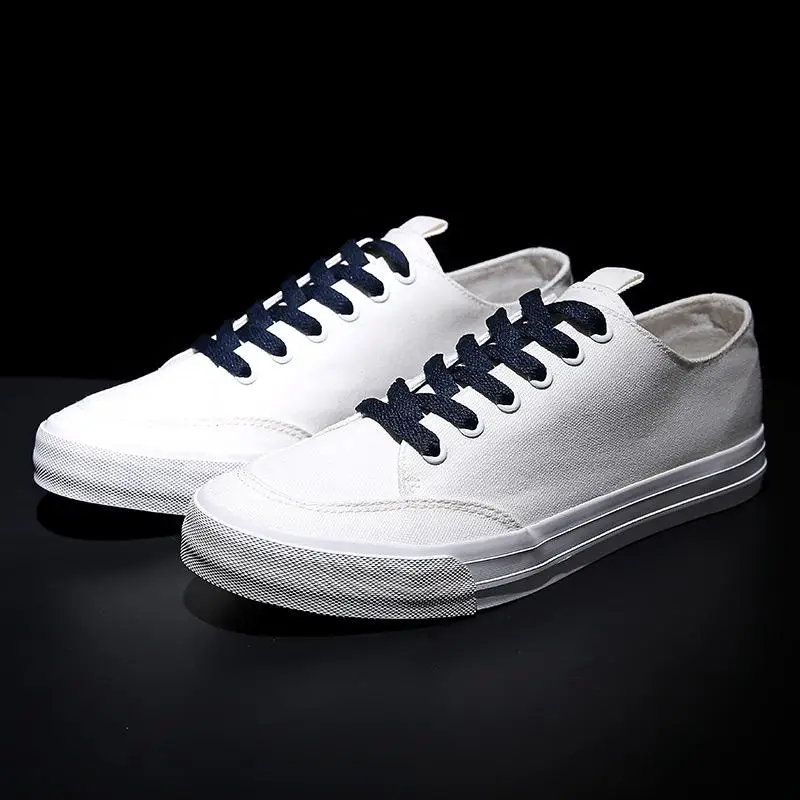 KemeKiss 4 Color Classic Men Flats Canvas Shoes Casual Lace Up Mixed Flat Soft Man Footwear Size 39-44 | Обувь