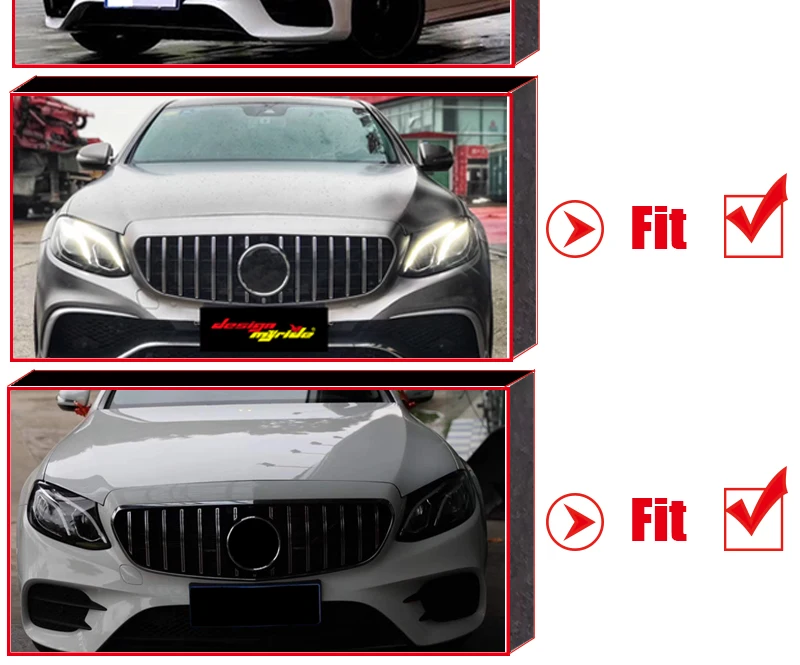GTS гриль W213 серебряный с камерой подходит для merceesmb E180 E250 E300 e-класс передний бампер почек решетки без знака 16-18