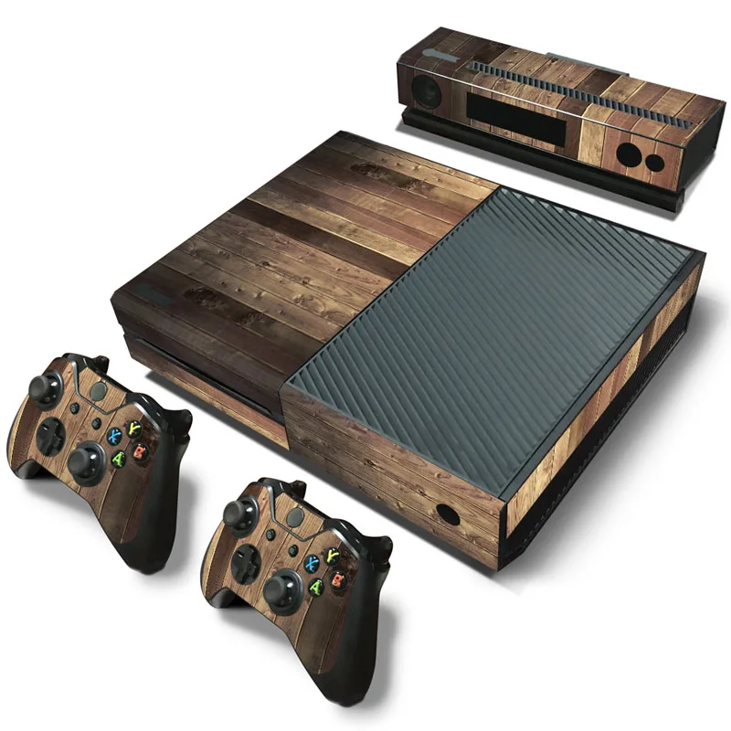 Дерево виниловая кожа Наклейка протектор для microsoft Xbox One и 2 контроллера Скины наклейки s для Xbox One мандо мант наклейка - Цвет: 5