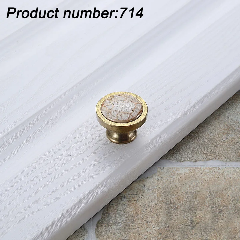714 marble AOBT керамические ручки, дверные ручки для шкафа, Европейский шкаф для одежды,, модная мебель, современный минималистичный китайский ящик - Цвет: 714 marble