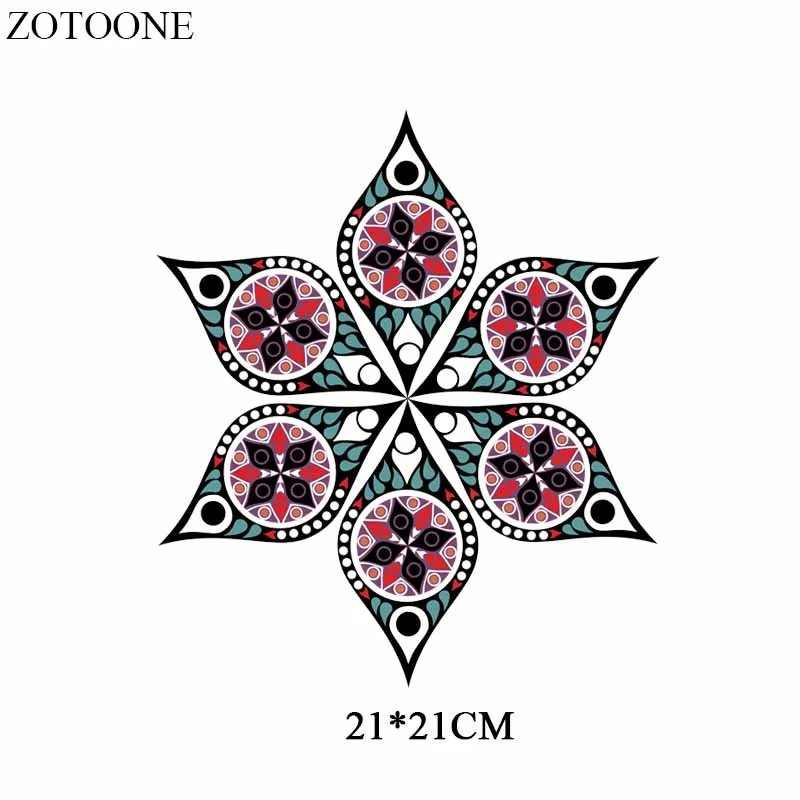 ZOTOONE Iron on Flower Patches for Clothes DIY Heat Transfer Vinyl Stickers Applique T-shirt Decoration Press Appliqued E | Дом и сад