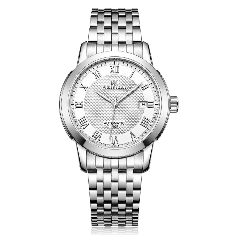 Автоматические механические часы WEISIKAI мужские роскошные брендовые