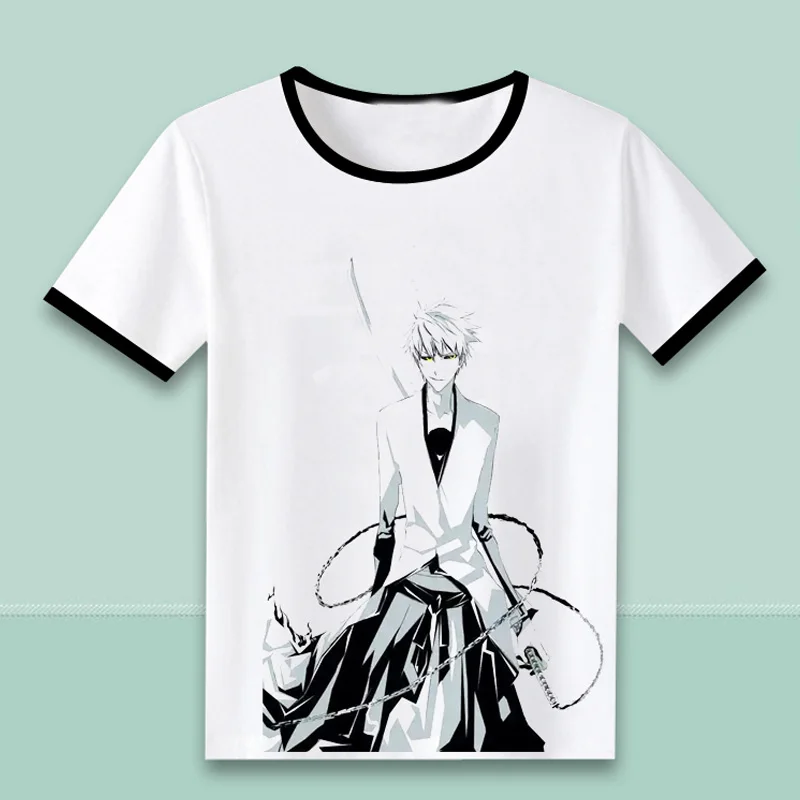 Футболка BLEACH Kurosaki Ichigo Ulquiorra cifer, футболка для костюмированной вечеринки, летние футболки в стиле аниме Grimmjow Jeagerjaques