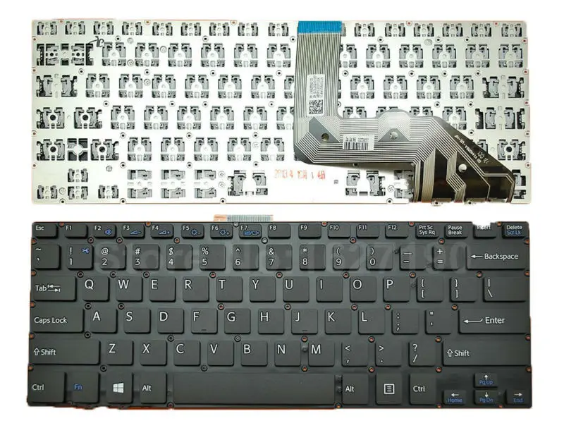 Клавиатура США для SONY VAIO Z Canvas BLACK без рамки фольги Win8 PN: V144006AS1 AEKR1U000103A Новые