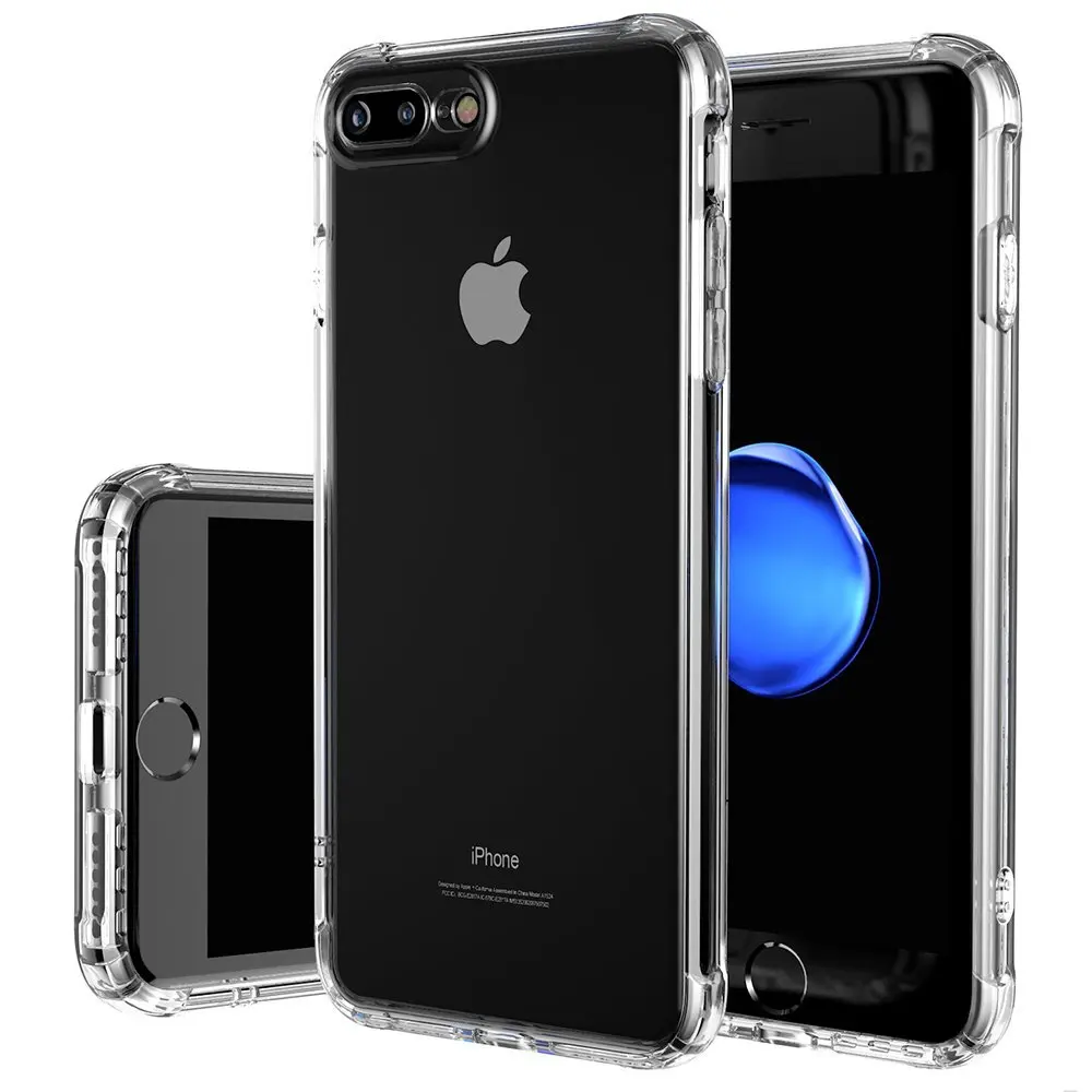 Чехол для iPhone 8 Plus чехол 7 [амортизация] усиленные углы на мягком бампере из ТПУ