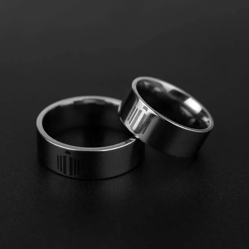 RJ Fashion Film High Quality Doctor Who Stainless Steel Ring Dr Mysterious Series Size in7-10 Rings For Women Men Gift |
