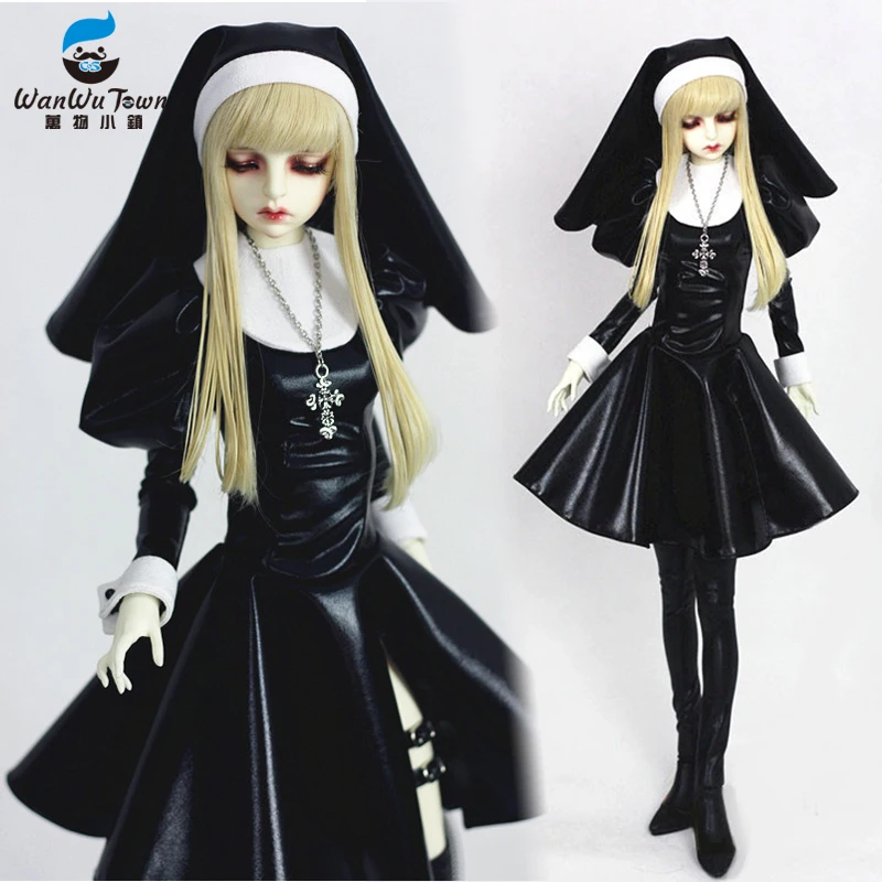 Принимаем заказы на костюм черное платье Nun Killer длинная юбка 1/3 1/4 BJD IP DD Кукла SD MSD