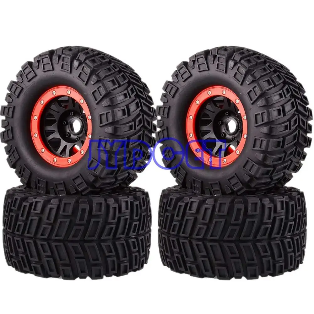 Шестигранные колеса 17 мм и шины 170 для RC 1/8 Monster Truck HPI Savage FLUX HSP 4 шт.|Детали