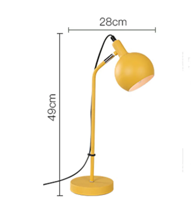 

2018 New Nordic Personality Multicolor Macaron Table Lamp Creative Art Living Room Table Lights Study Bar Light Free Shipping