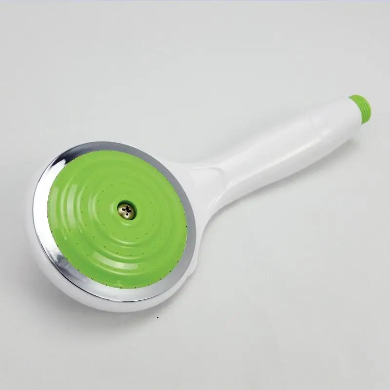 

3 Colors ABS Plastic Pressure Boost Water Saving Shower Head Bathroom Single Function Detachable Wash Shower Nozzle Fine Hole